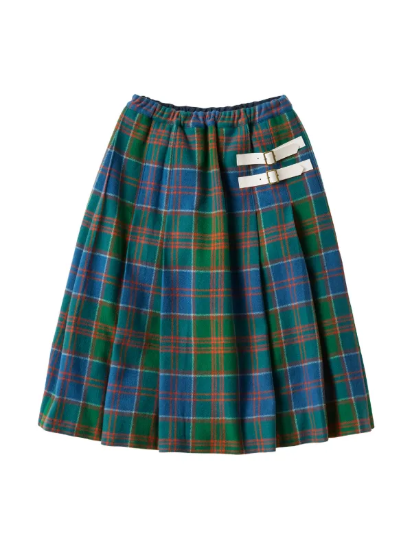 Familiar Pleated Tartan Skirt Green FARFETCH ID