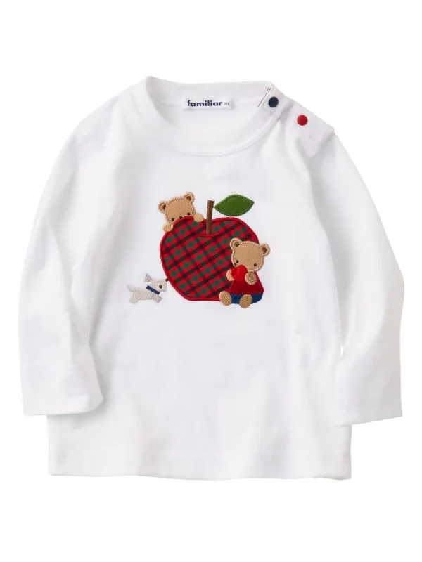 Familiar アップリケディテール Tシャツ | ホワイト | FARFETCH JP