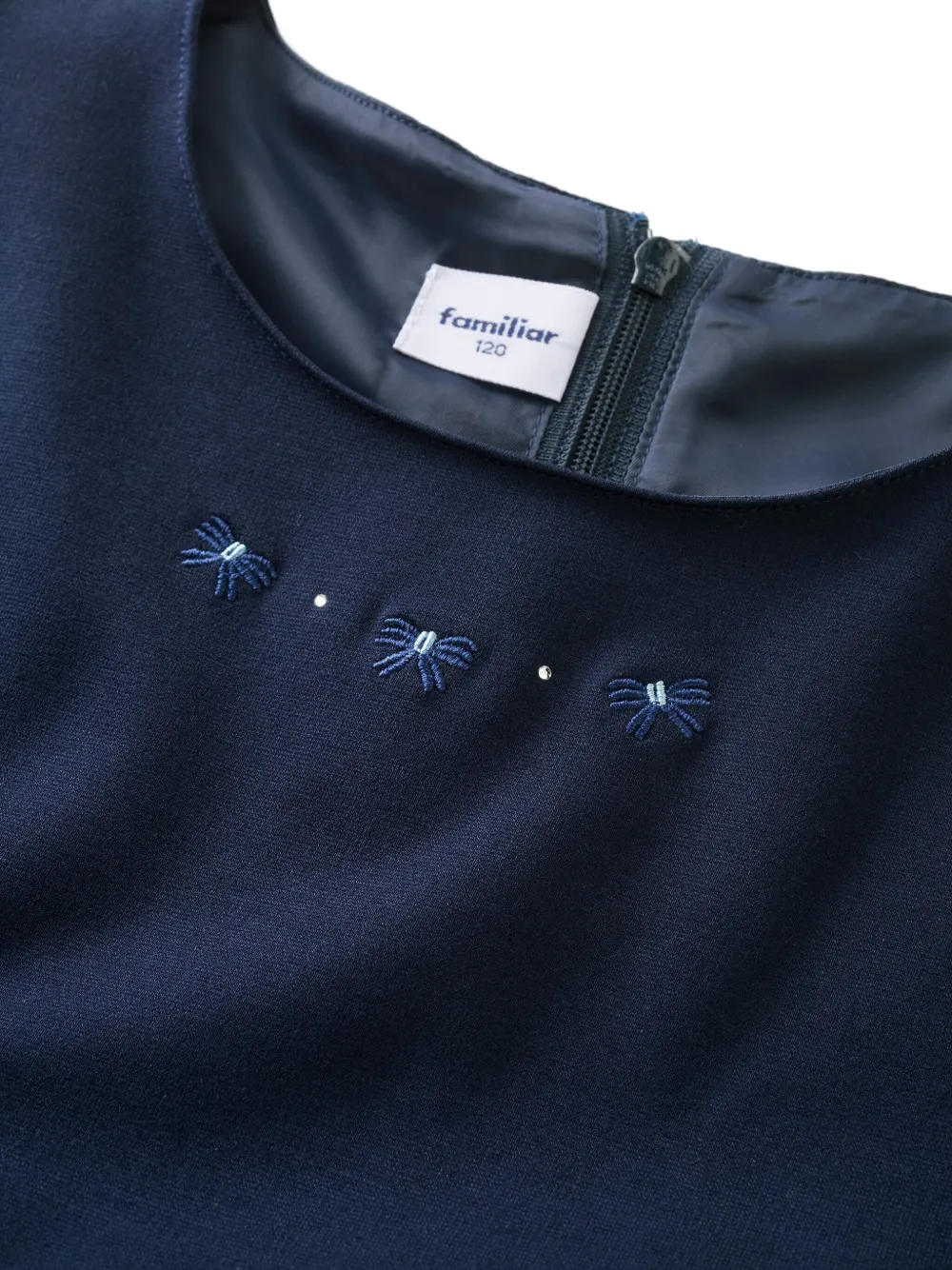familiar Jurk met borduurwerk Blauw