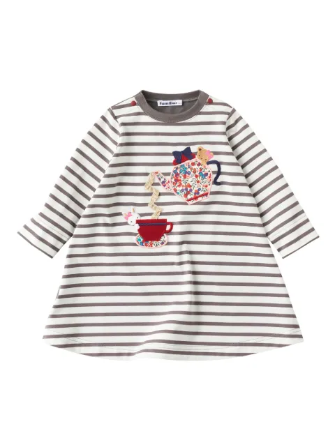 familiar embroidered motif cotton dress