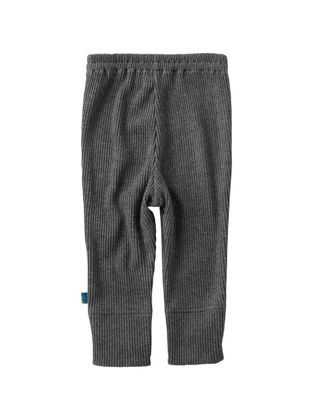Shop Familiar Ribbed-knit Trousers In Grey