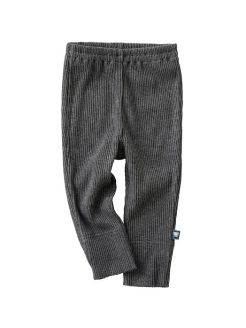 Familiar ribbed-knit trousers