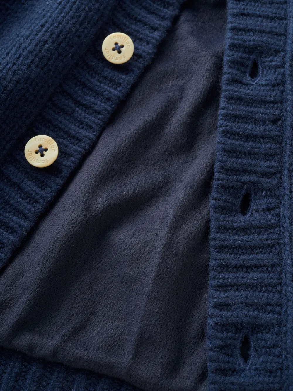 familiar Intarsia vest Blauw