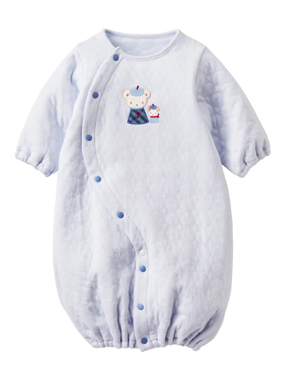 familiar Romper van katoenblend met applicaties Blauw