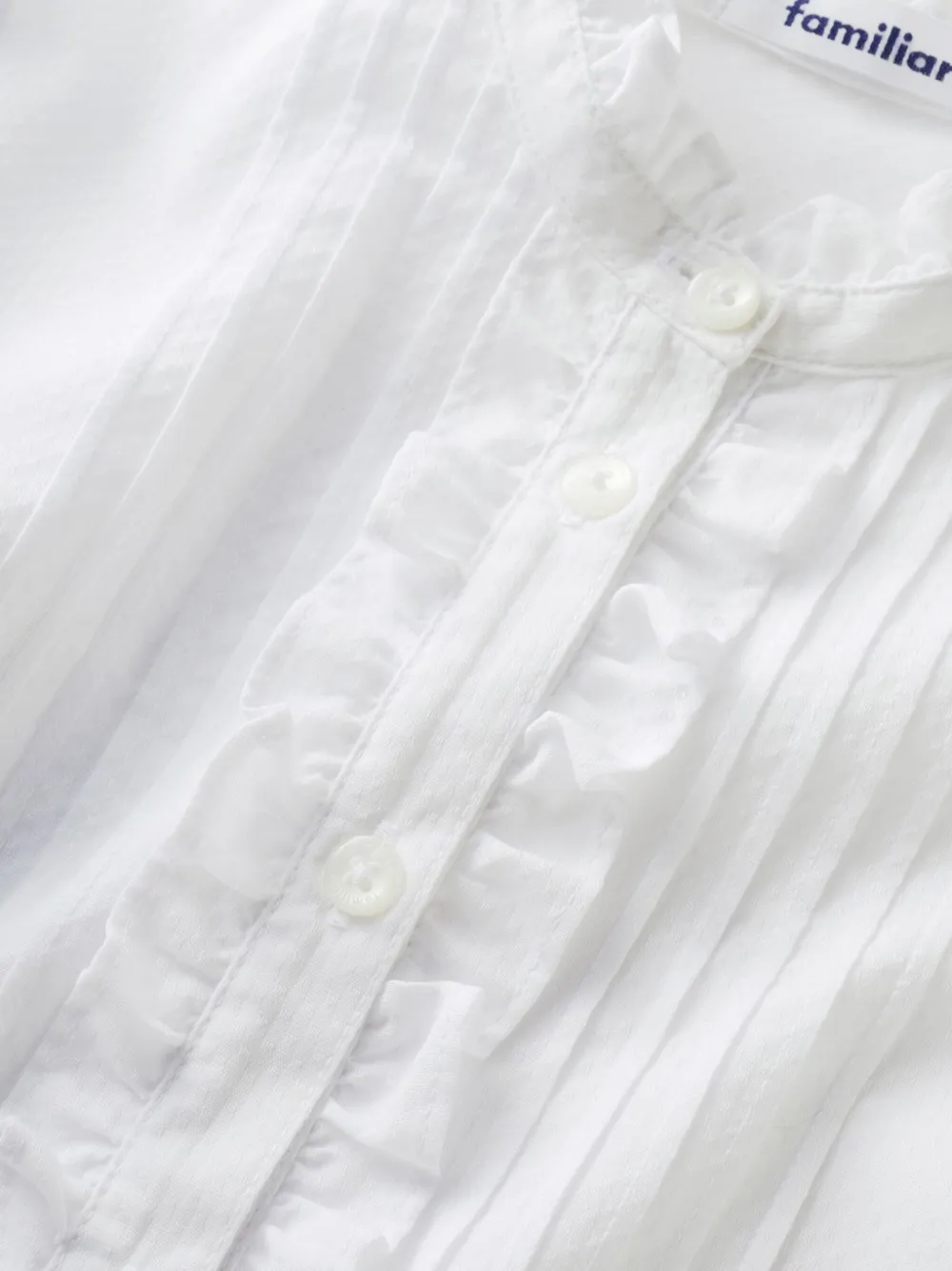 familiar Blouse met ruches Wit
