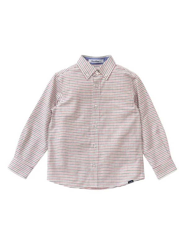 Familiar チェック シャツ | ホワイト | FARFETCH JP