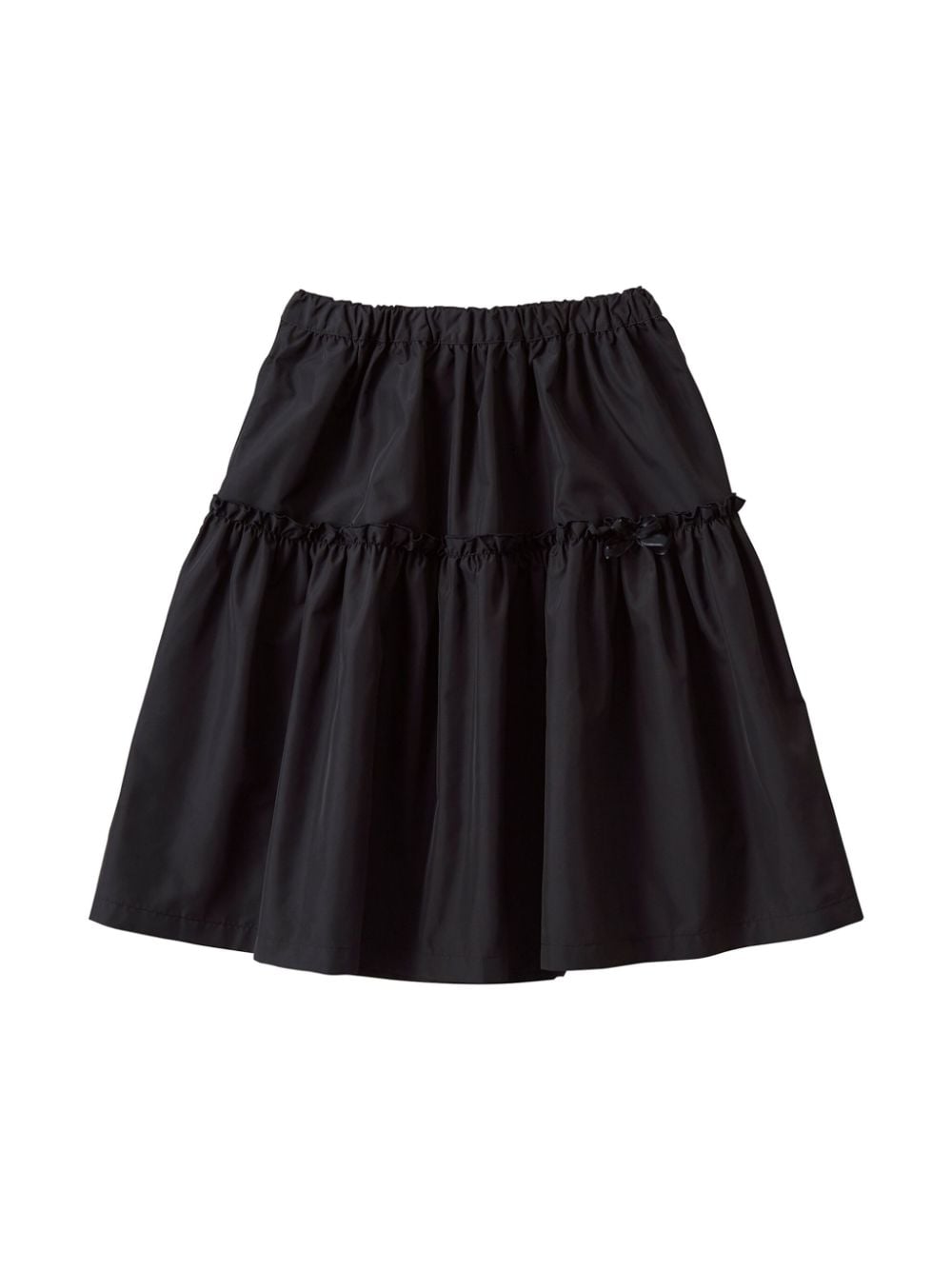 Familiar Kids' Ruffled A-line Skirt In Black