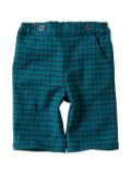 Familiar plaid cotton-blend shorts - Blue