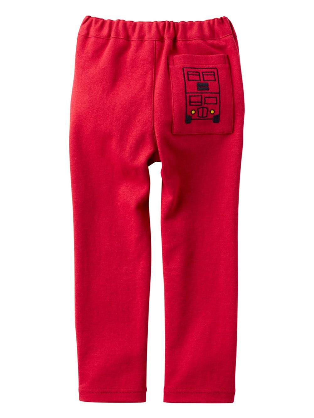 Shop Familiar Bus-embroidered Trousers In Red