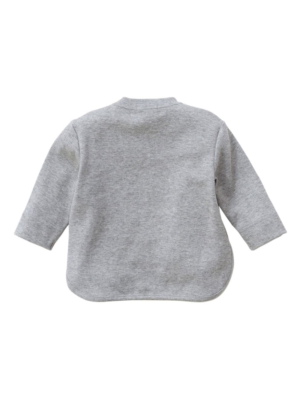 Shop Familiar Embroidered-design Cotton-blend Sweatshirt In Grey