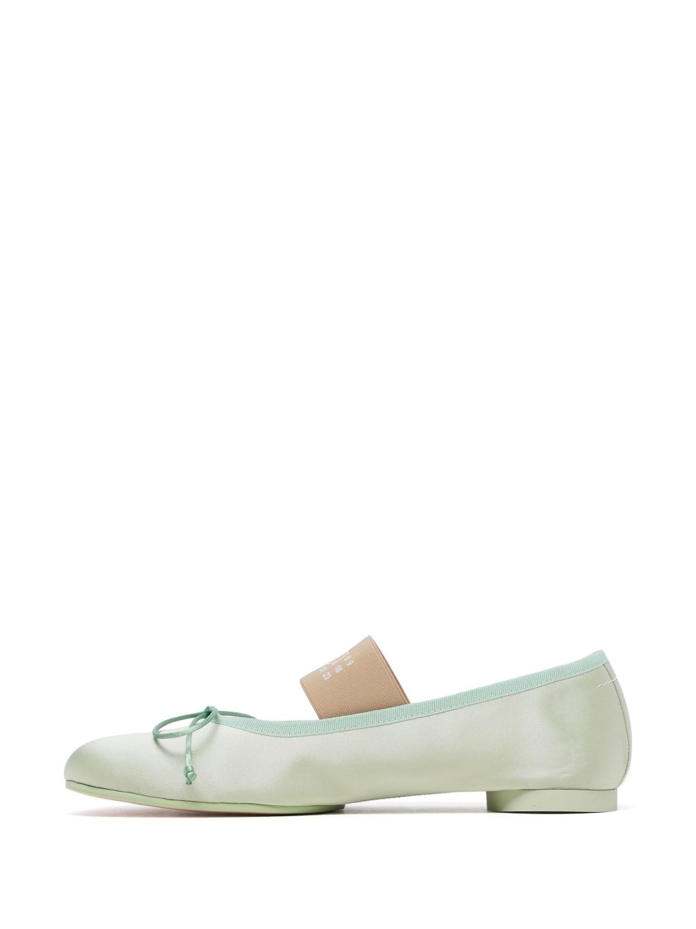 MM6 Maison Margiela Atomic satin ballerina shoes Women