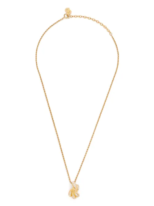 Collier à ornements strassés - Christian Dior Pre-Owned - Modalova