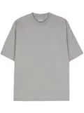 VTMNTS logo-embroidered cotton t-shirt - Grey