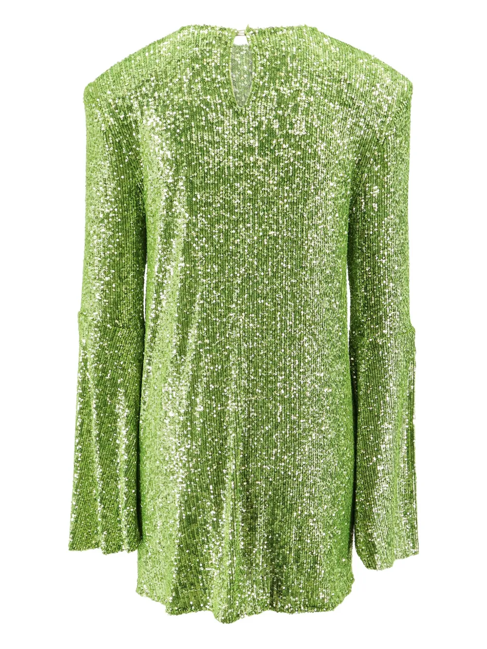 NERVI sequin-embellished knot-detail dress - Groen