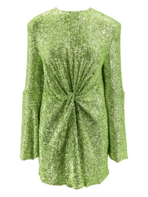 attico green sequin dress attico green sequin dress
