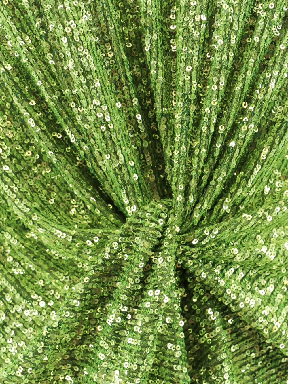 Nervi Sequin-embellished Knot-detail Dress In Green