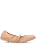 Stuart Weitzman Goldie ballerina shoes - Neutrals