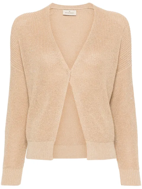 Bruno Manetti metallic-threading open-knit cardigan