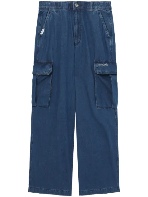 CHOCOOLATE cargo-pocket wide-leg jeans