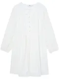 b+ab broderie anglaise long-sleeved shift dress - White