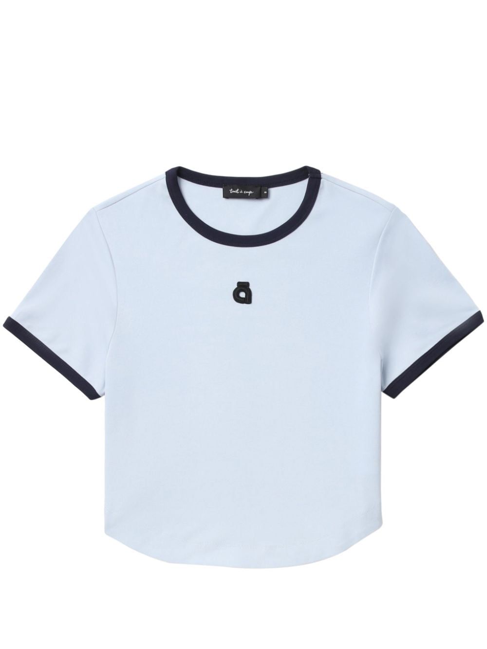 Tout A Coup Logo-patch Jersey T-shirt In Blue