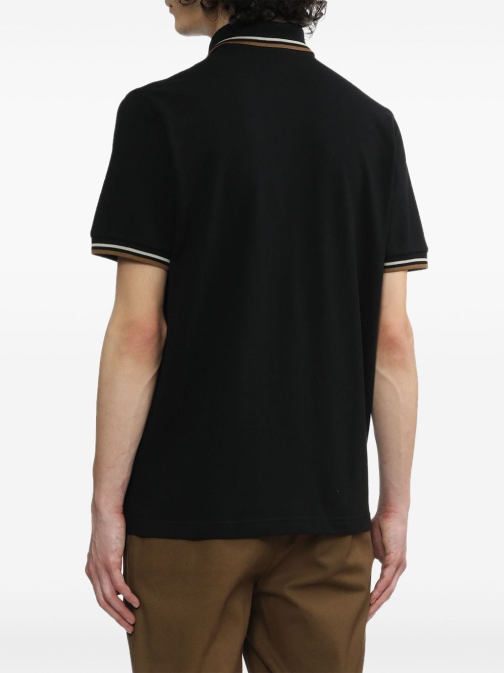 Fred Perry Katoenen poloshirt Zwart