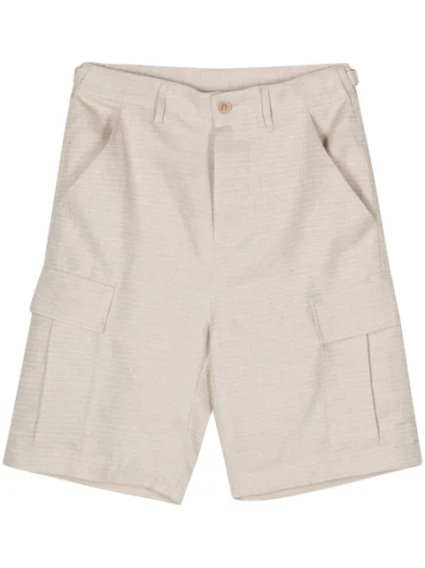 Drôle De Monsieur fine-checked cargo shorts