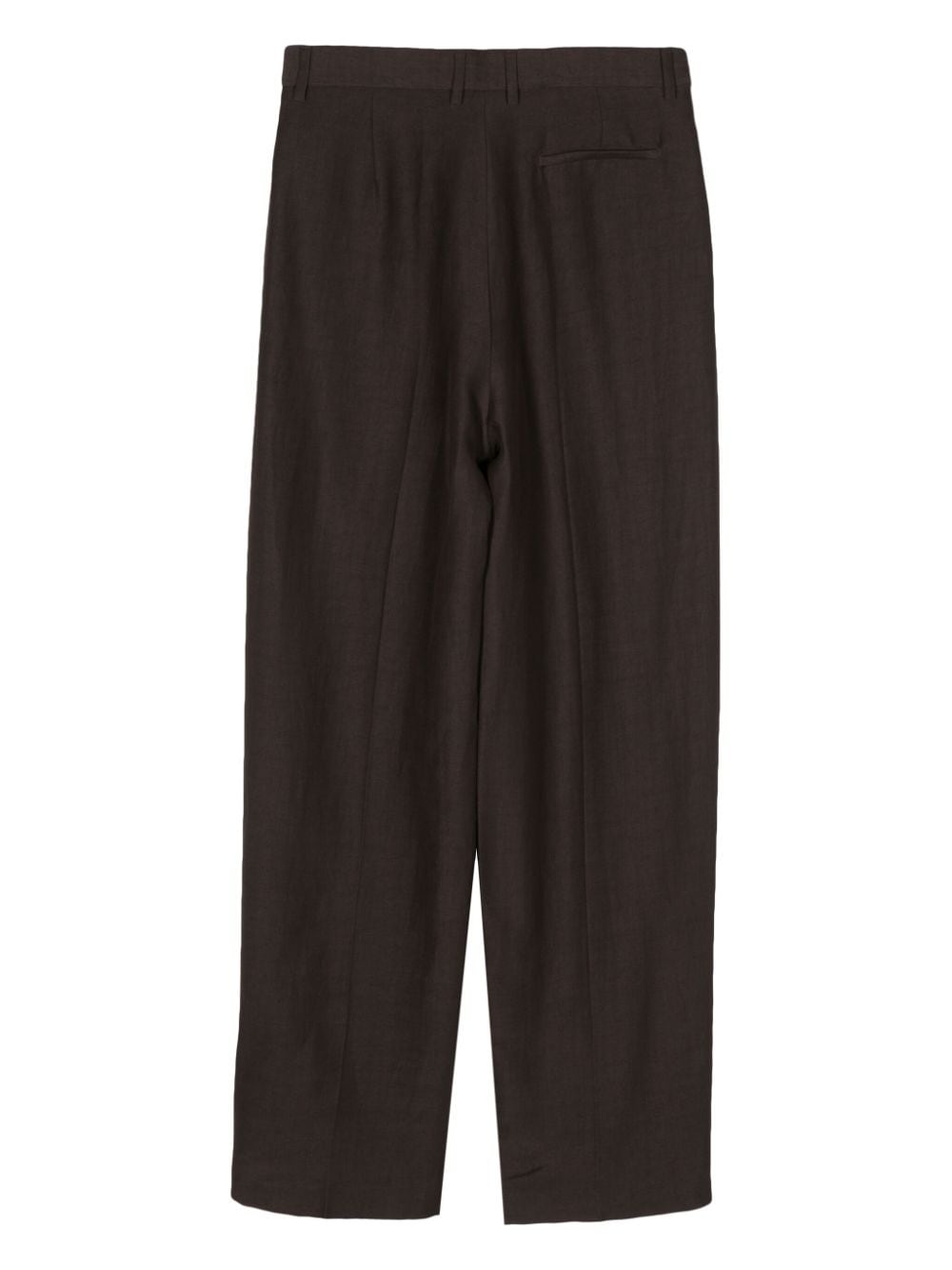 Shop Msgm Straight-leg Trousers In Brown