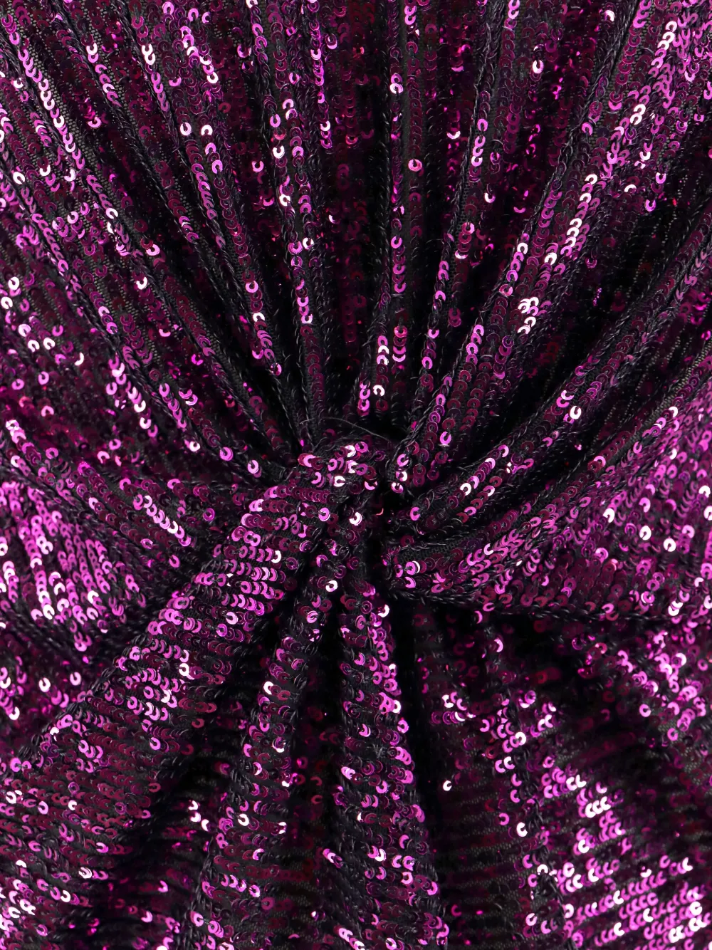 Nervi Mini Dress With Sequins And Knot On The Front In Purple