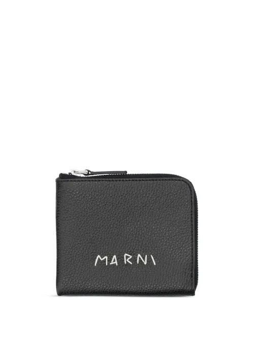 Portefeuille à logo cousu - Marni - Modalova