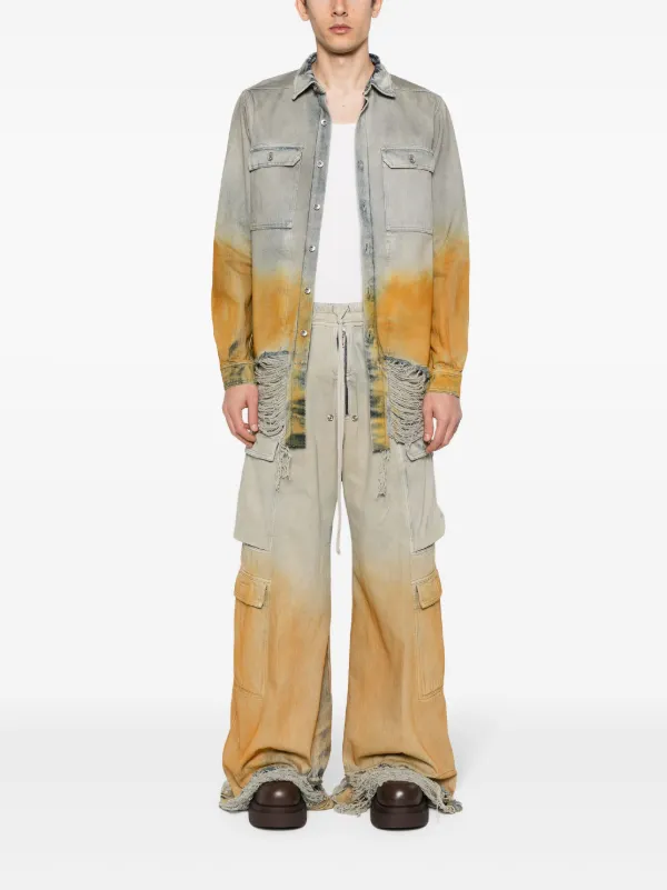 DRKSHDW by RICK OWENS デニムジャケット Rick Owens DRKSHDW 13ozコーティングデニムジャケット ブラック