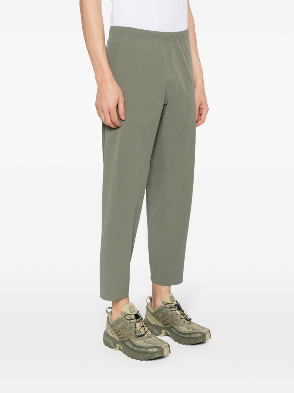 Shop Veilance Drawstring-fastening Trousers In Green
