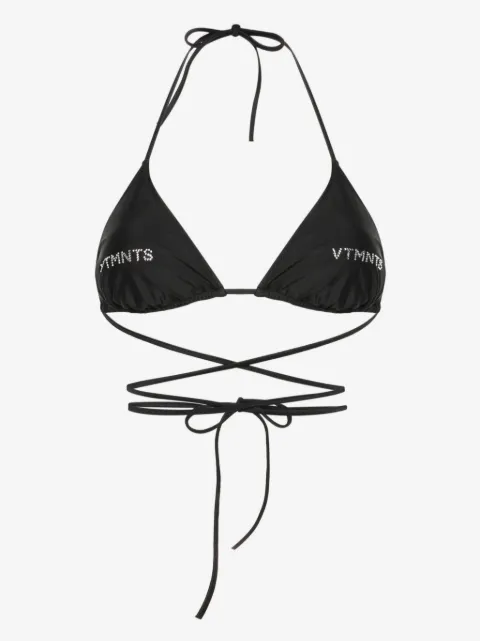 VTMNTS rhinestone-embellished bikini top