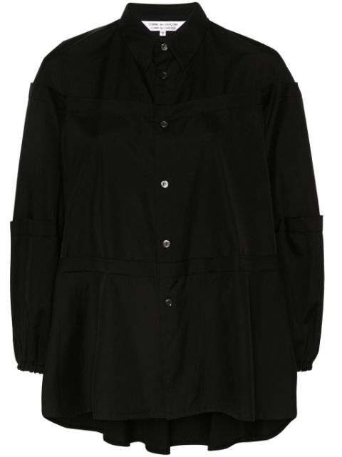 Comme Des Garcons Comme Des Garcons raw cut-edge cotton shirt Women