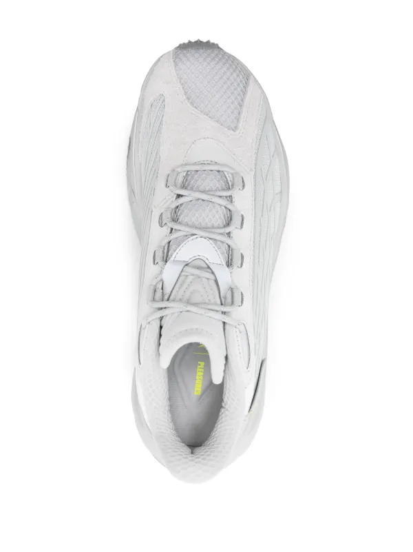 RS オフホワイトグレー　レザーシューズ 38 PUMA x Pleasures Spirex Mesh Sneakers | Grey | FARFETCH JO