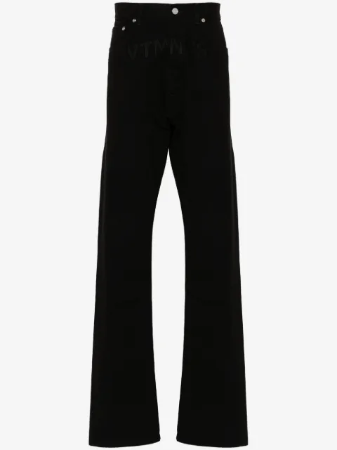 VTMNTS jeans rectos con logo bordado