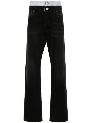 Takahiromiyashita The Soloist Straight Leg Jeans | Black | FARFETCH