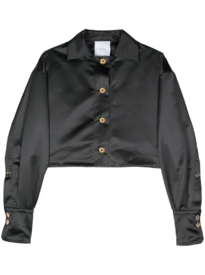 【MM6 Maison Margiela】クロップド MA-1 MM6 Maison Margiela クロップド ボンバージャケット | ブラック