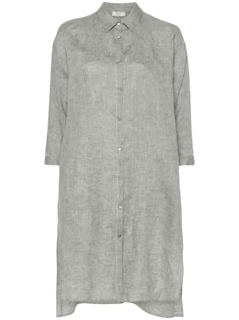 Peserico camisa con detalle de mostacillas