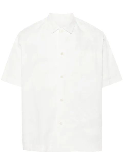 sacai embroidered-design button-up shirt
