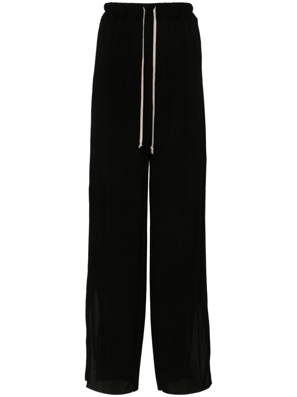 Shop Rick Owens Wide-leg Trousers In 黑色