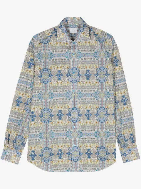 Mazzarelli floral-print cotton shirt
