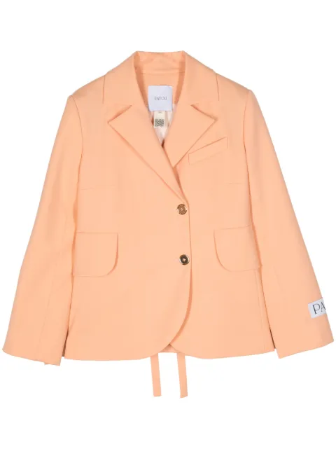 Patou lace-up wool blazer