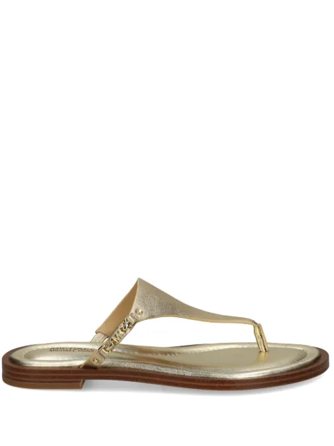Michael Michael Kors Chinelo Daniella de couro
