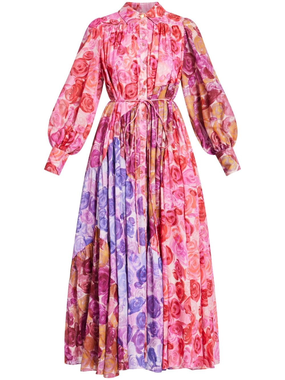 Aje Collisions Floral-print Maxi Dress In Pink