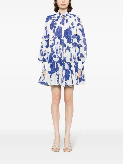 Aje rose-print cotton shirtdress 24SU5572 - 1