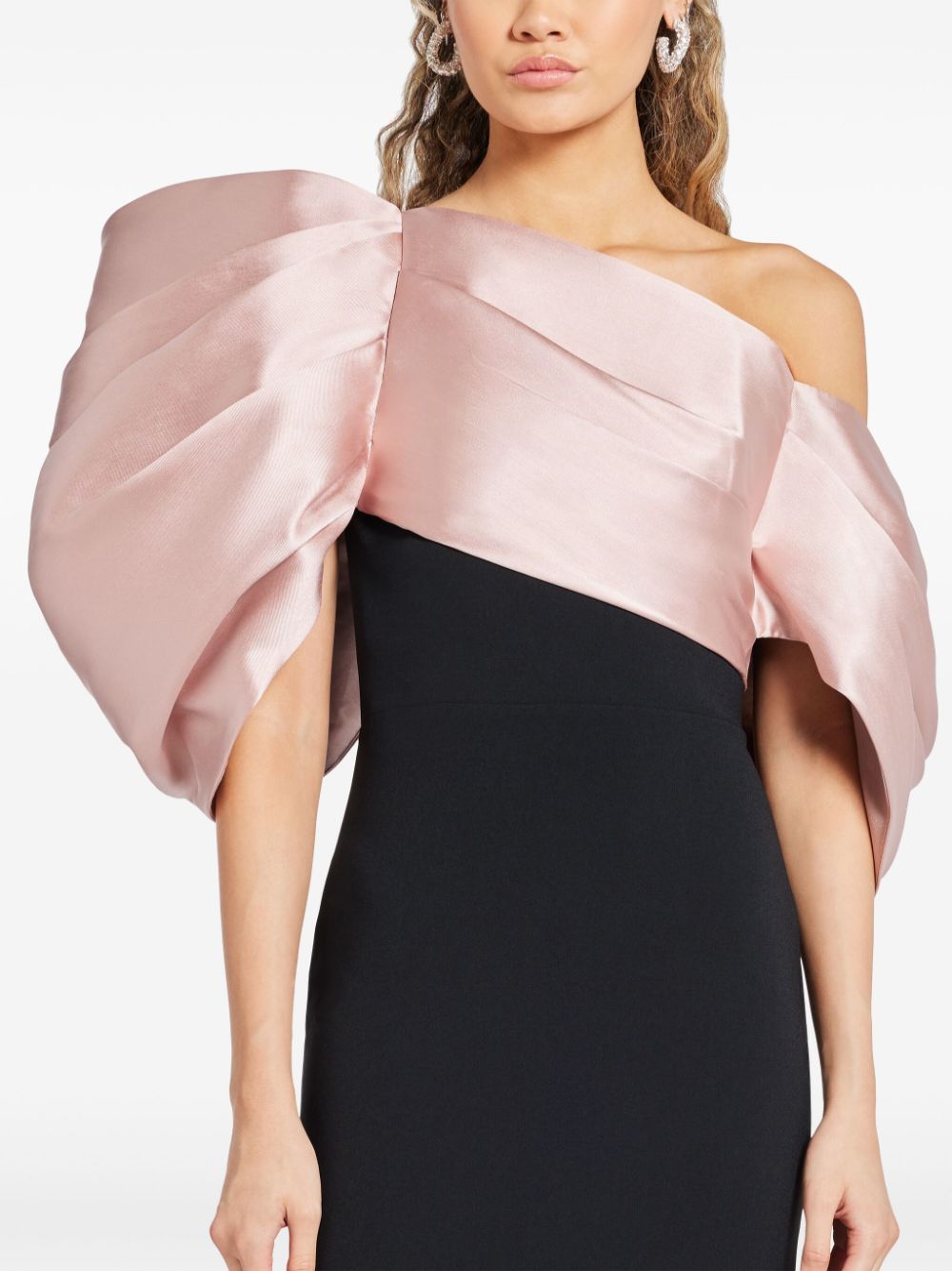 Shop Solace London Raye Draped Gown In Pink