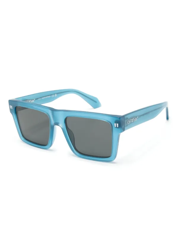 Off White Eyewear Lunettes De Soleil a Monture Carree Bleu FARFETCH FR