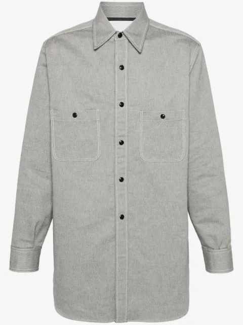 Maison Margiela pointed-collar cotton shirt
