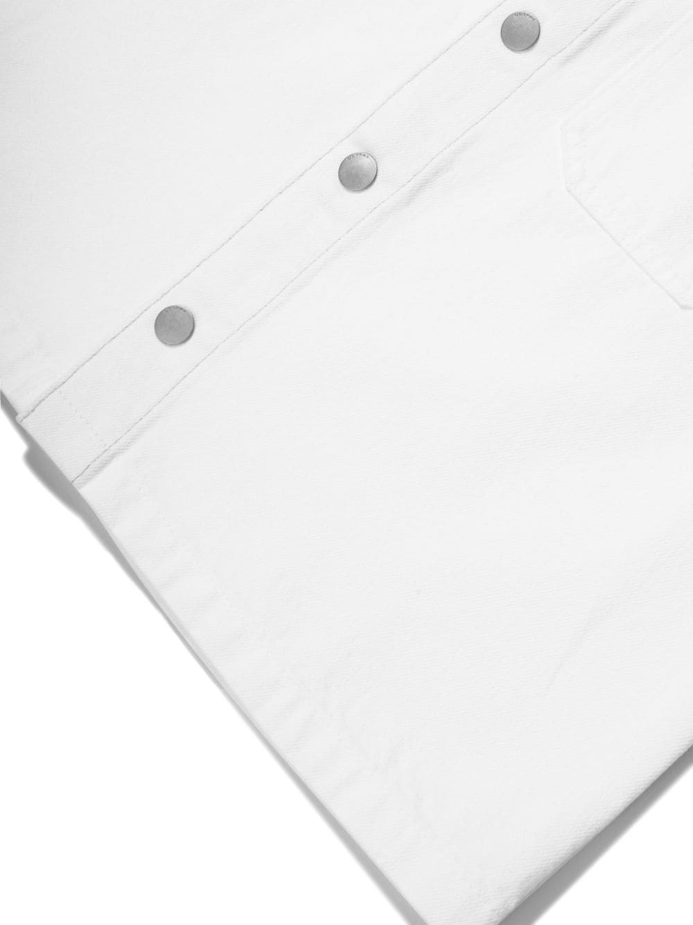 Shop Dl1961 Patch Pocket Cotton-blend Shirt In White